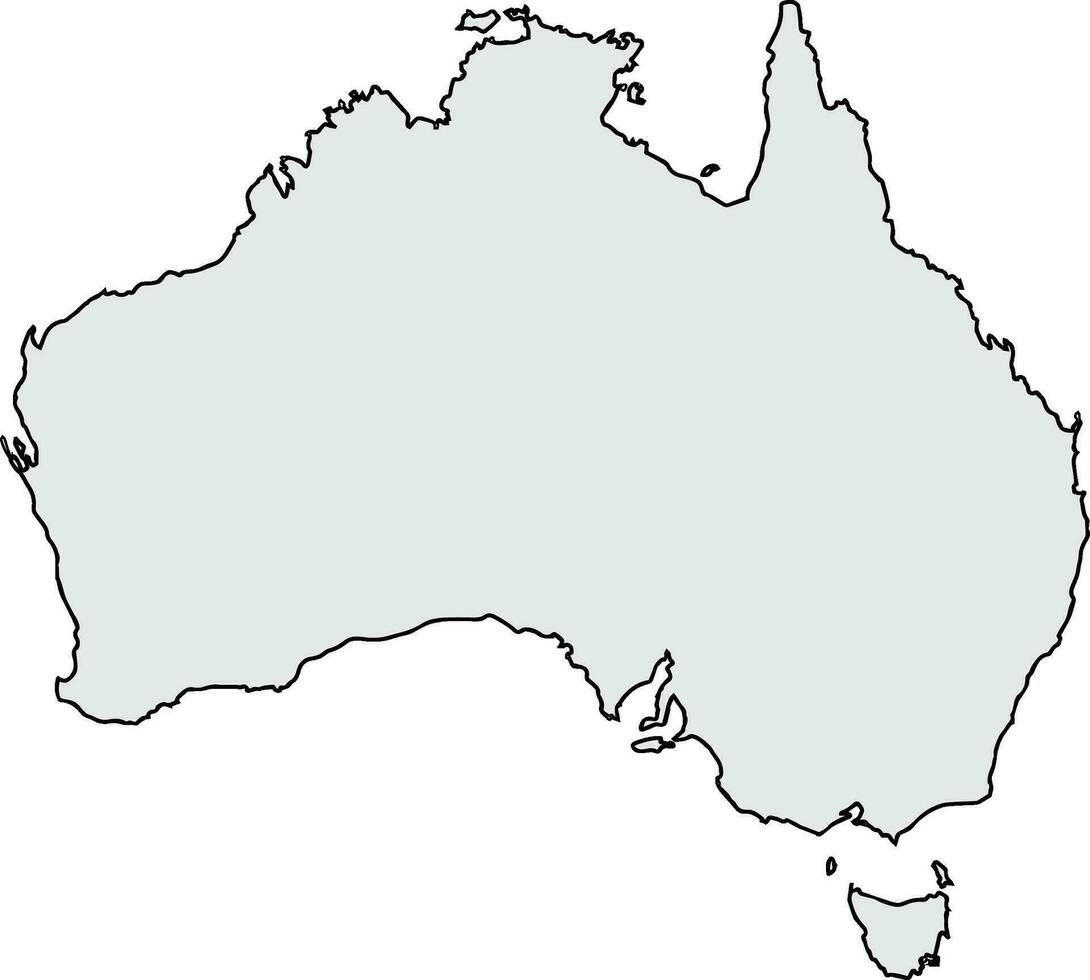 Australië vector kaart.australië kaart.