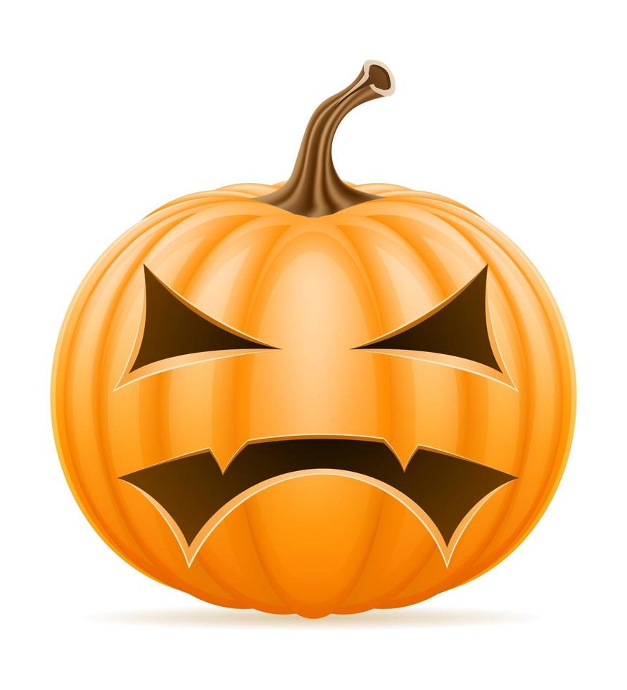 pompoen halloween voorraad vectorillustratie geïsoleerd op een witte achtergrond vector