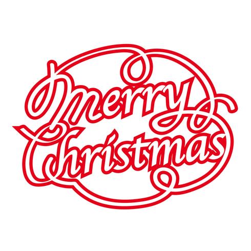 Merry Christmas-embleemontwerp, vectorillustratie. vector