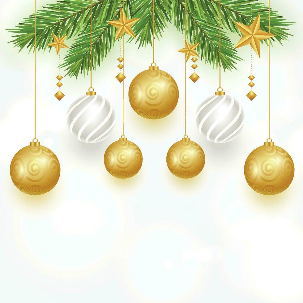 kleurrijk glimmend gloeiend Kerstmis ballen. Kerstmis glas bal. vakantie decoratie sjabloon. vector illustratie.