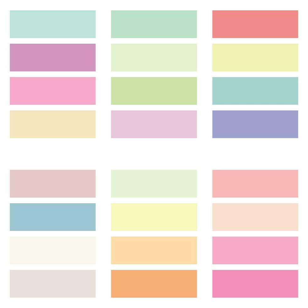 abstract gekleurde palet gids. pastel kleur set. rgb kleur. vector