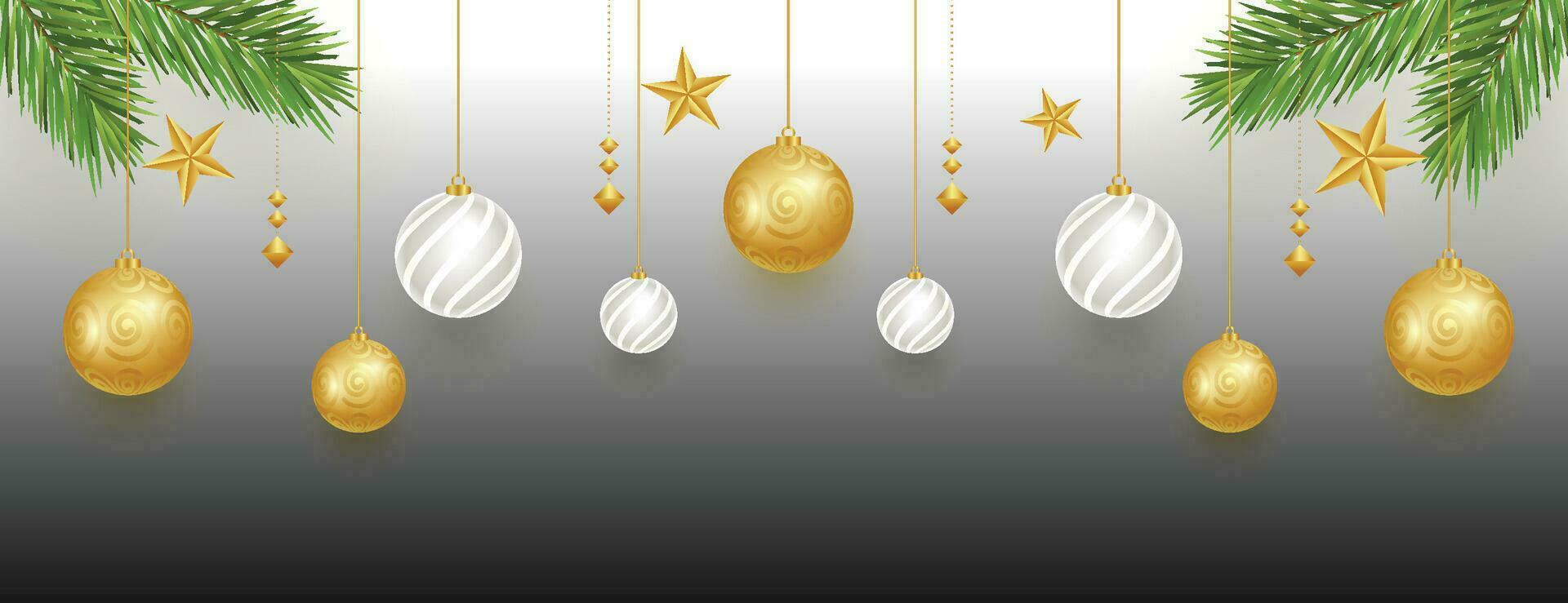 kleurrijk glimmend gloeiend Kerstmis ballen. Kerstmis glas bal. vakantie decoratie sjabloon. vector illustratie.