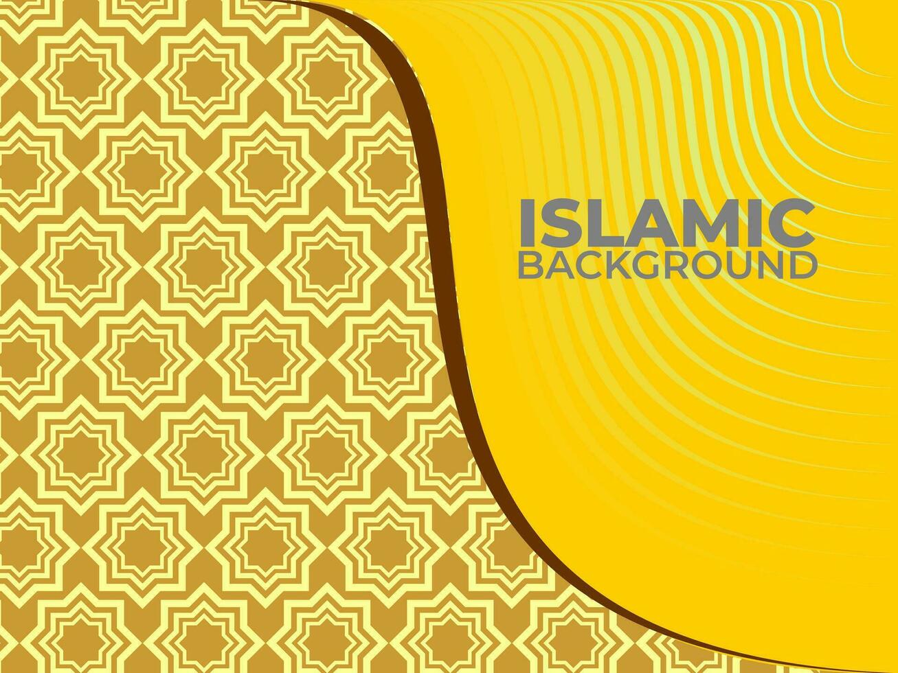 Islamitisch ontwerp groet kaart achtergrond sjabloon met sier- detail van Islamitisch kunst ornament. vector illustratie