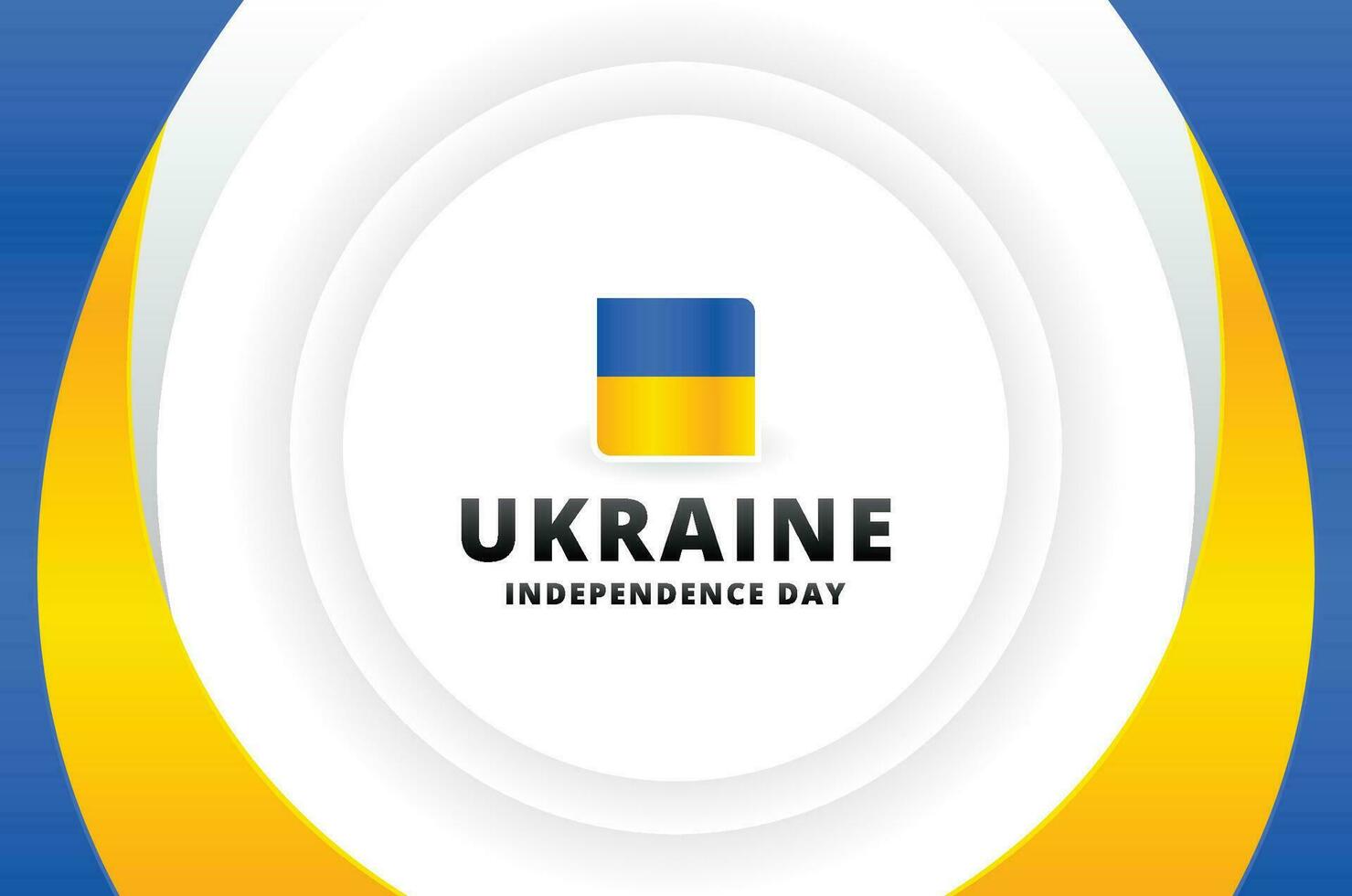 Oekraïne onafhankelijkheid dag ontwerp vieren vector