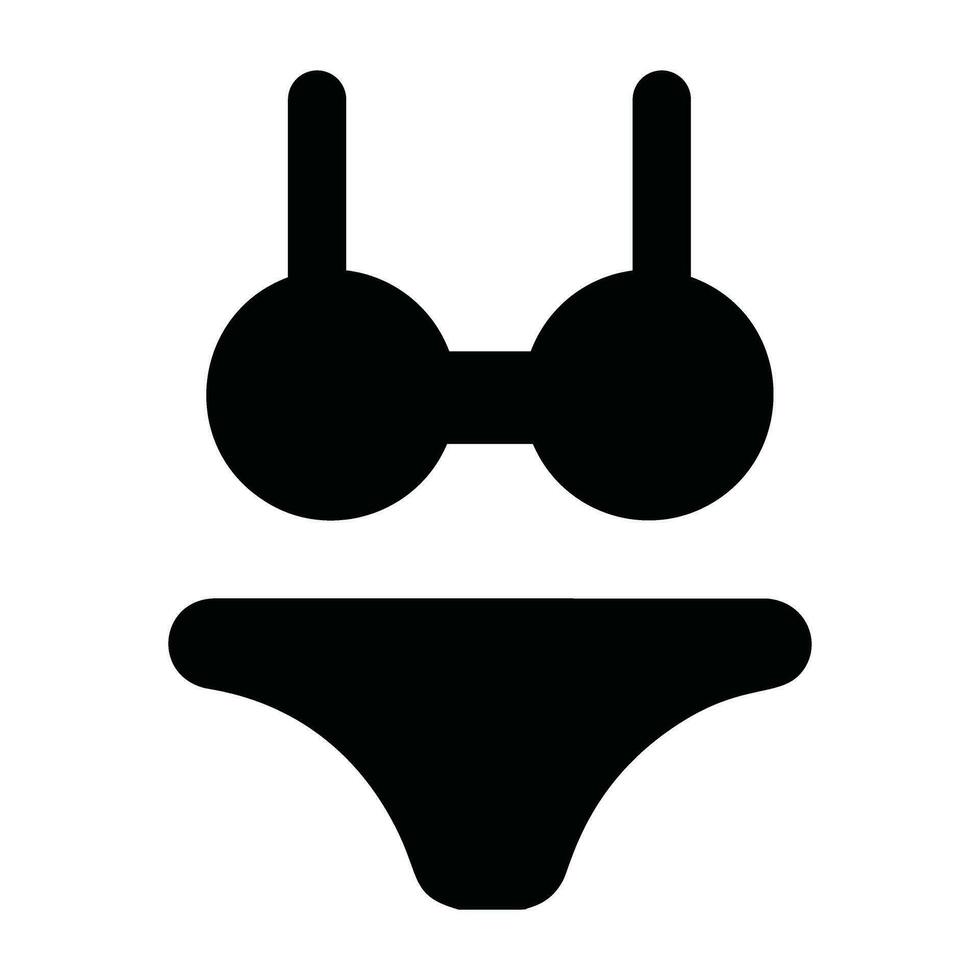 bikini icoon. gemakkelijk illustratie van bikini vector icoon