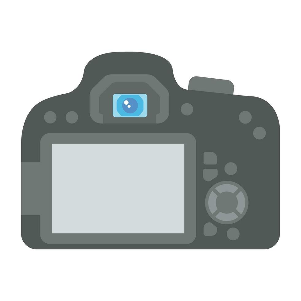 een icoon tonen digitaal camera voor vastleggen momenten terwijl reizend. vector
