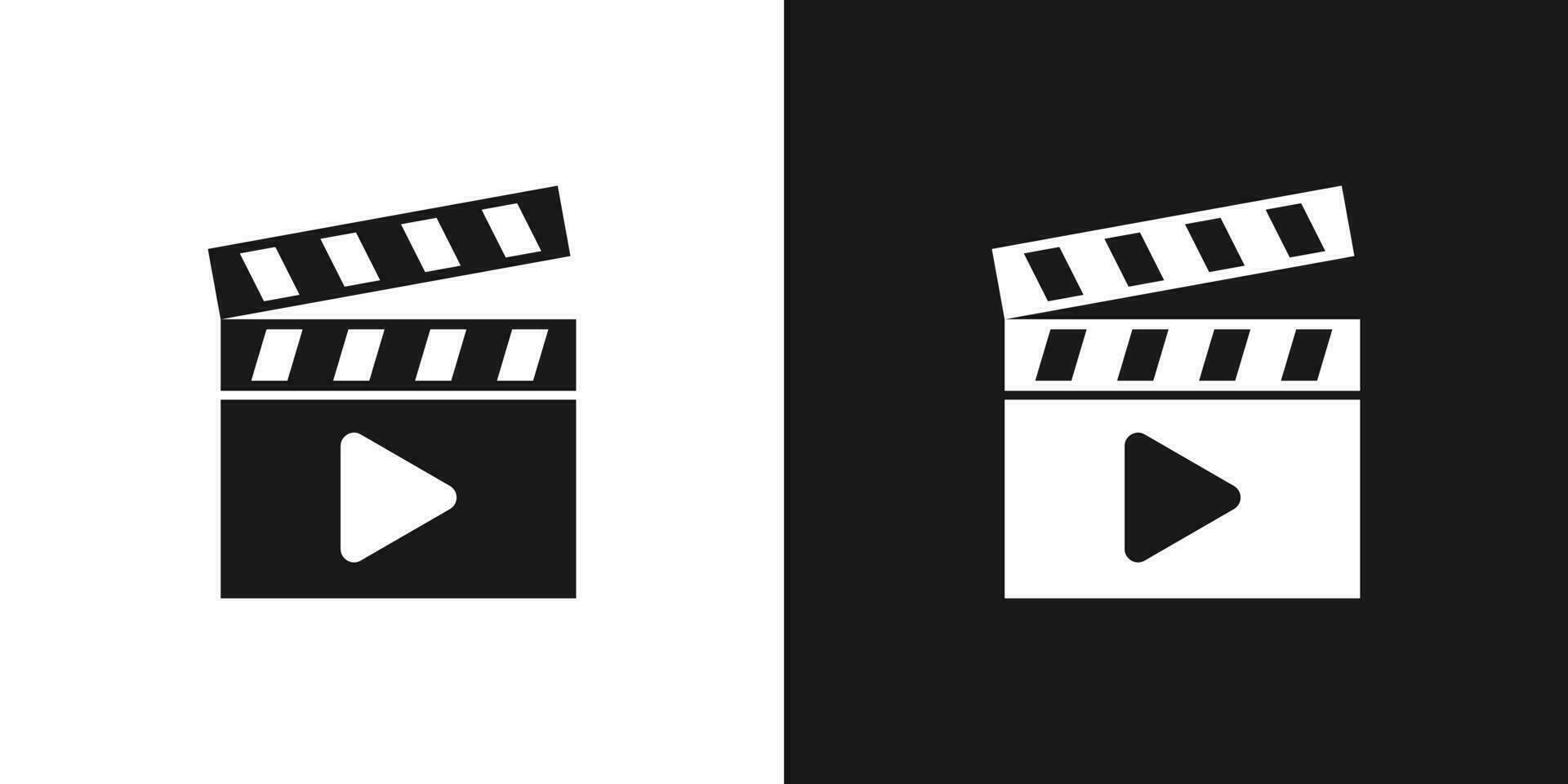 logo ontwerp film film icoon vector illustratie