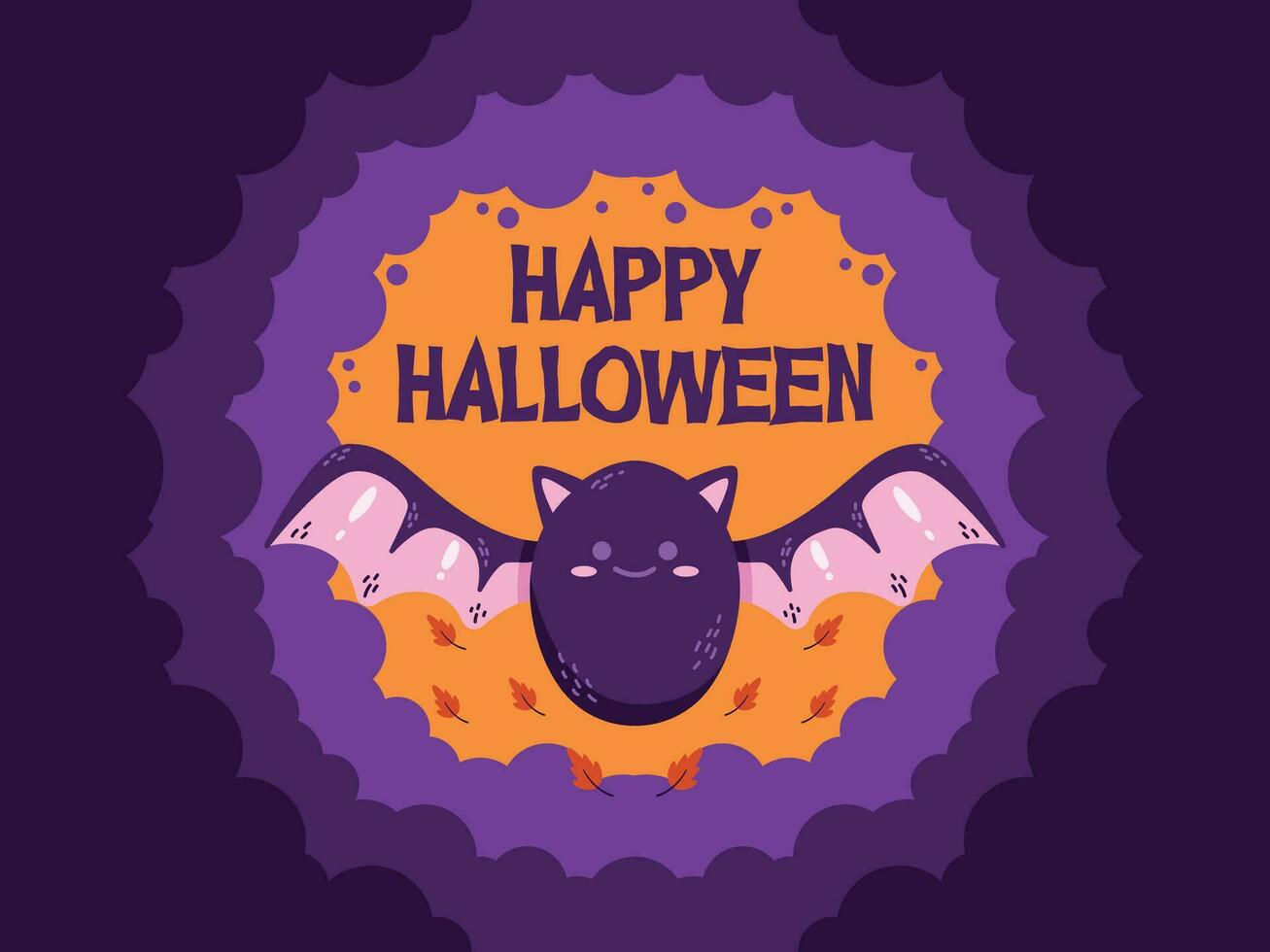 vlak halloween achtergrond banier sociaal media sjabloon vector