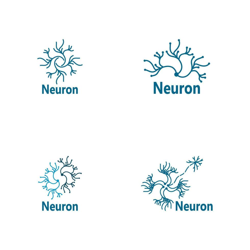 neuron logo en symbool vector sjabloon