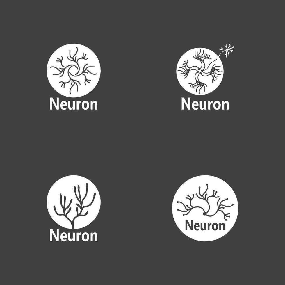 neuron logo en symbool vector sjabloon