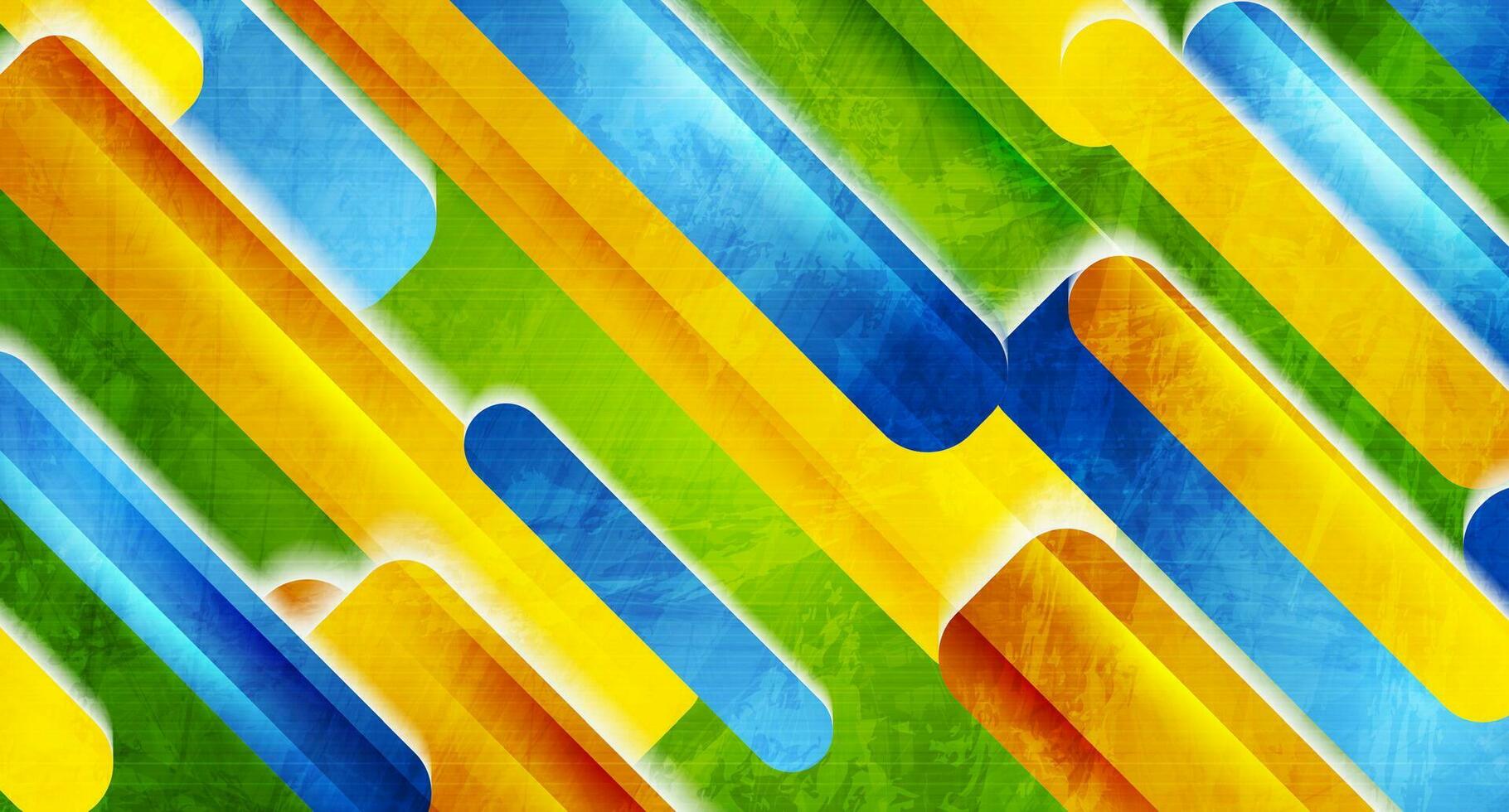 kleurrijk tech meetkundig grunge abstract achtergrond vector