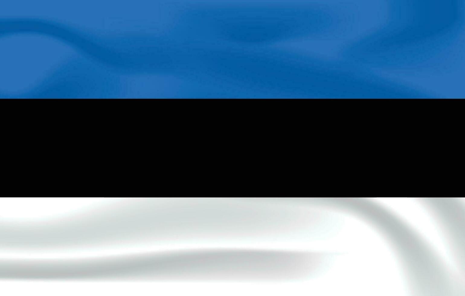 realistisch Estland vlag nationaal vlag van Estland vector