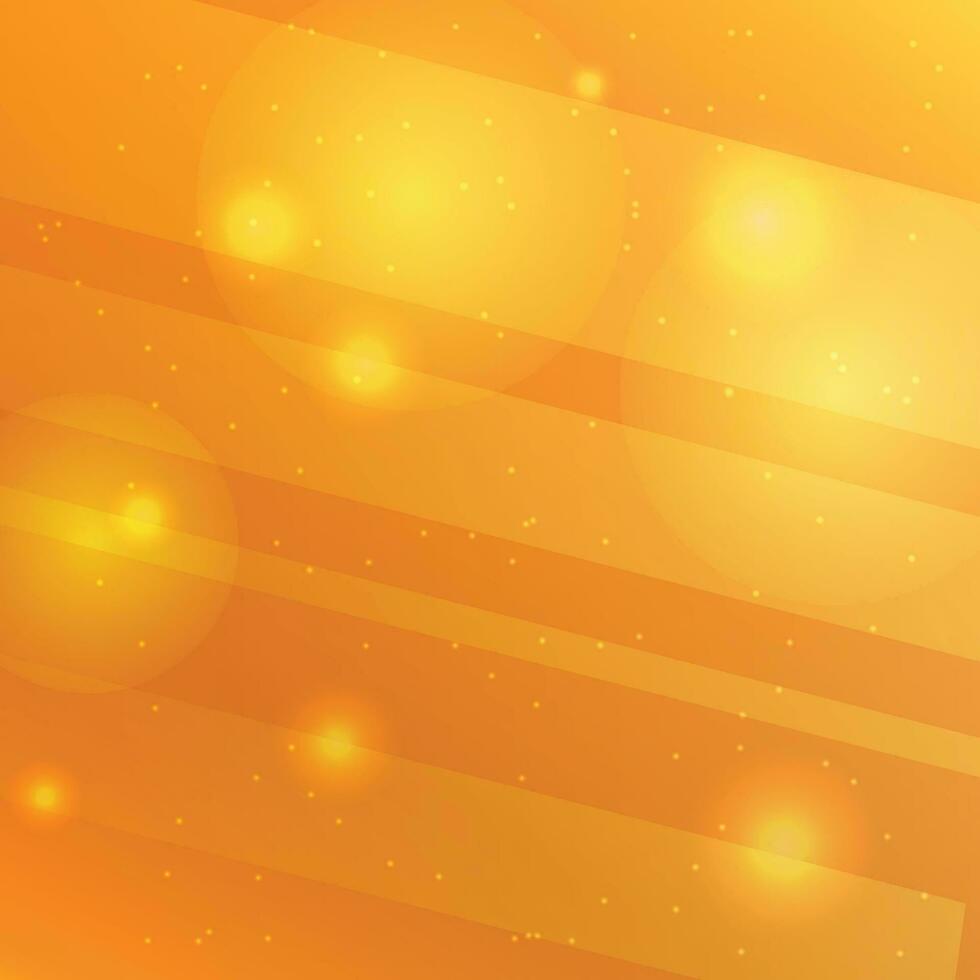 vector oranje en geel abstract glimmend achtergrond met lijnen en bokeh