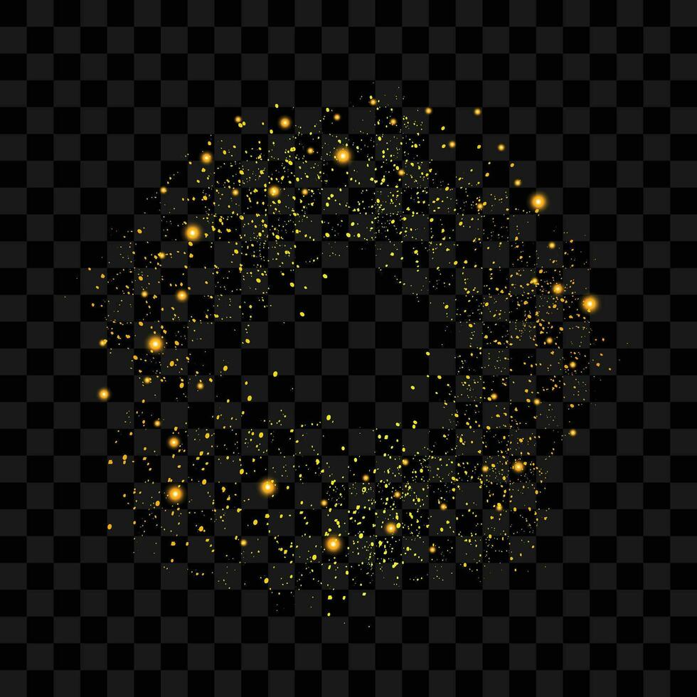 Kerstmis vallend gouden lichten magie abstract goud stof en schittering feestelijk Kerstmis achtergrond vector