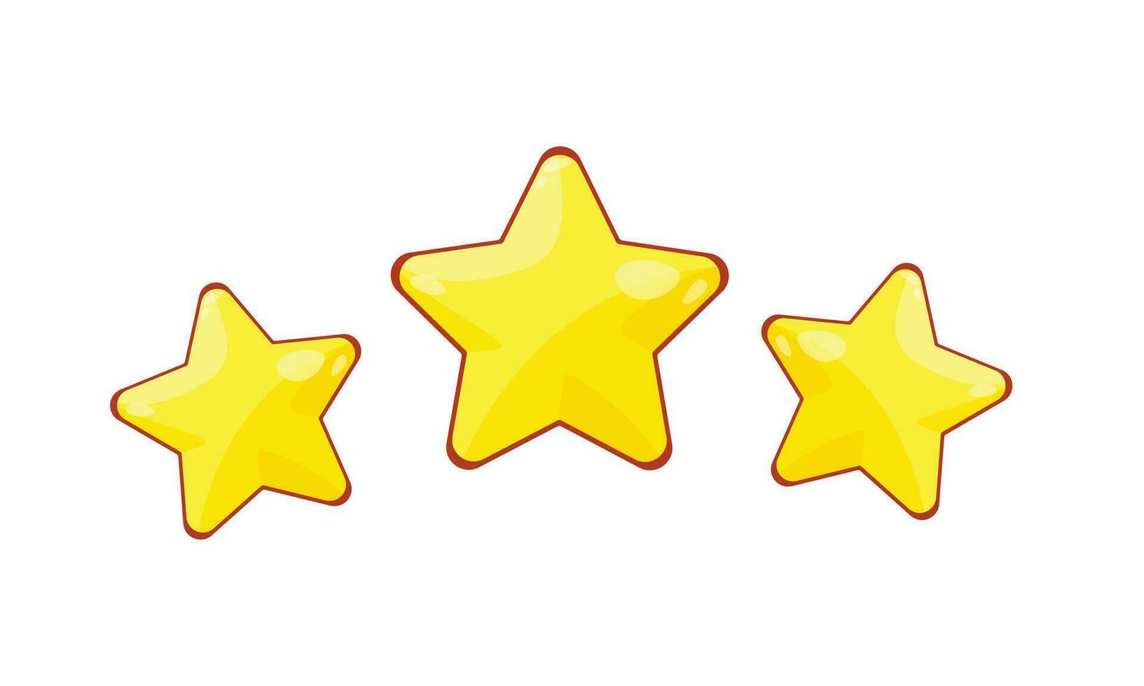 vector drie sterren klant Product beoordeling recensie