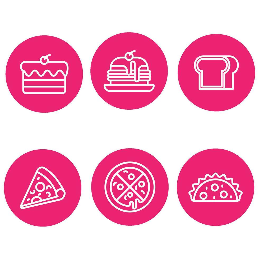 pictogrammen voedsel voor u downloaden vector