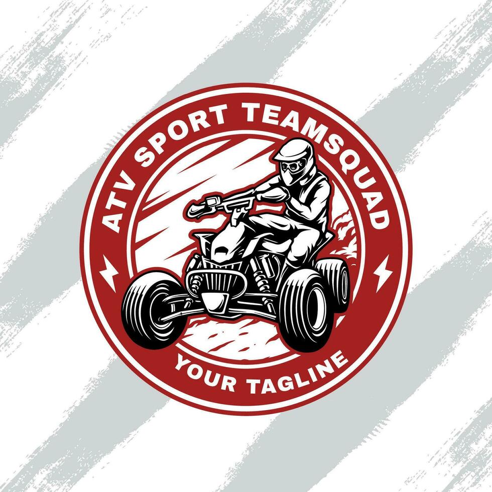 atv racing extreem sport illustratie vector premie