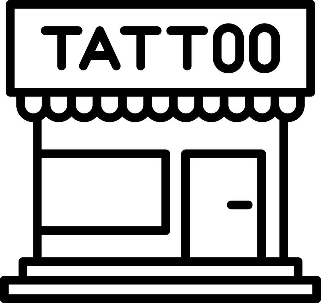 tattoo studio vector icoon ontwerp