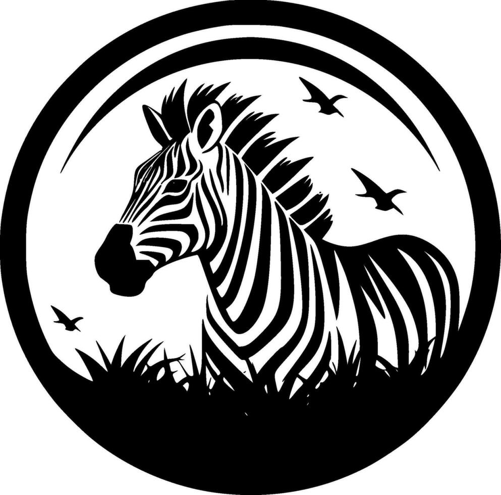 safari - minimalistische en vlak logo - vector illustratie