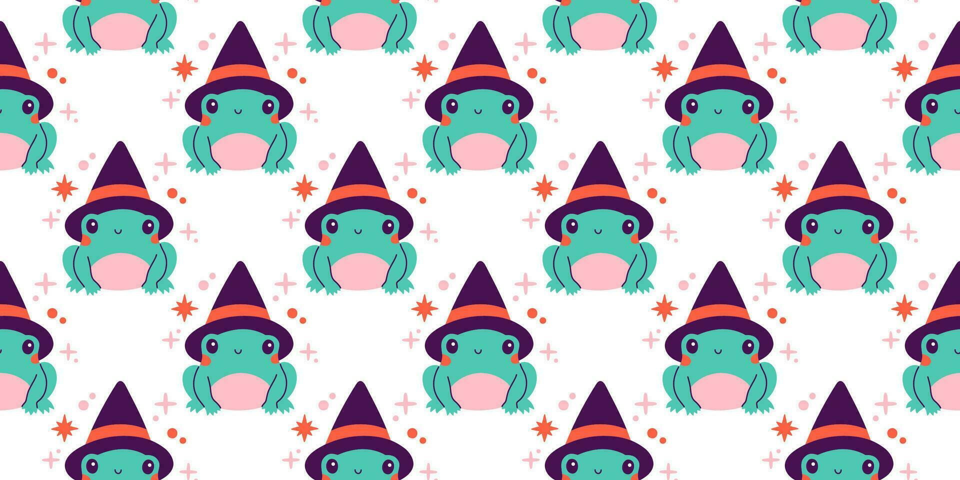 halloween naadloos patroon. naadloos patroon met schattig halloween elementen. vector vlak ontwerp illustratie.