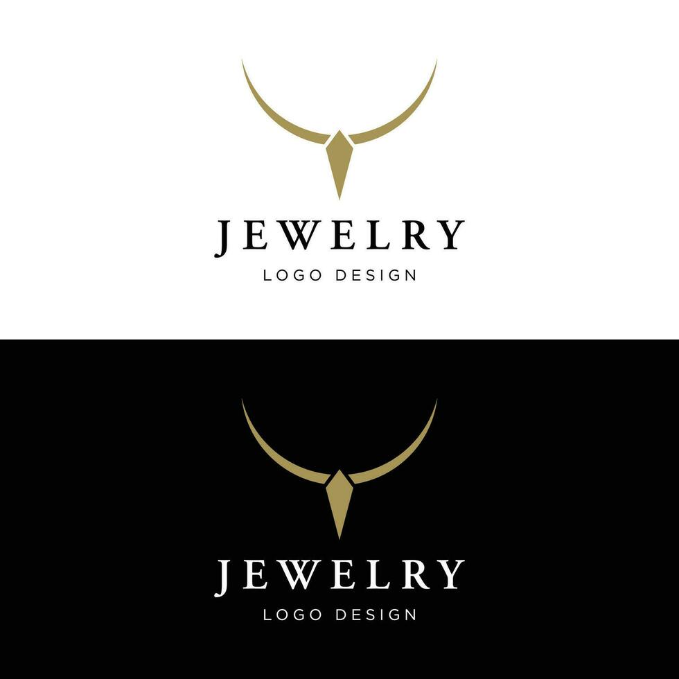 luxe wijnoogst sieraden logo sjabloon ontwerp met creatief idee met abstract ring vorm geven aan. logo voor sieraden winkel, bedrijf, bedrijf, mode. vector