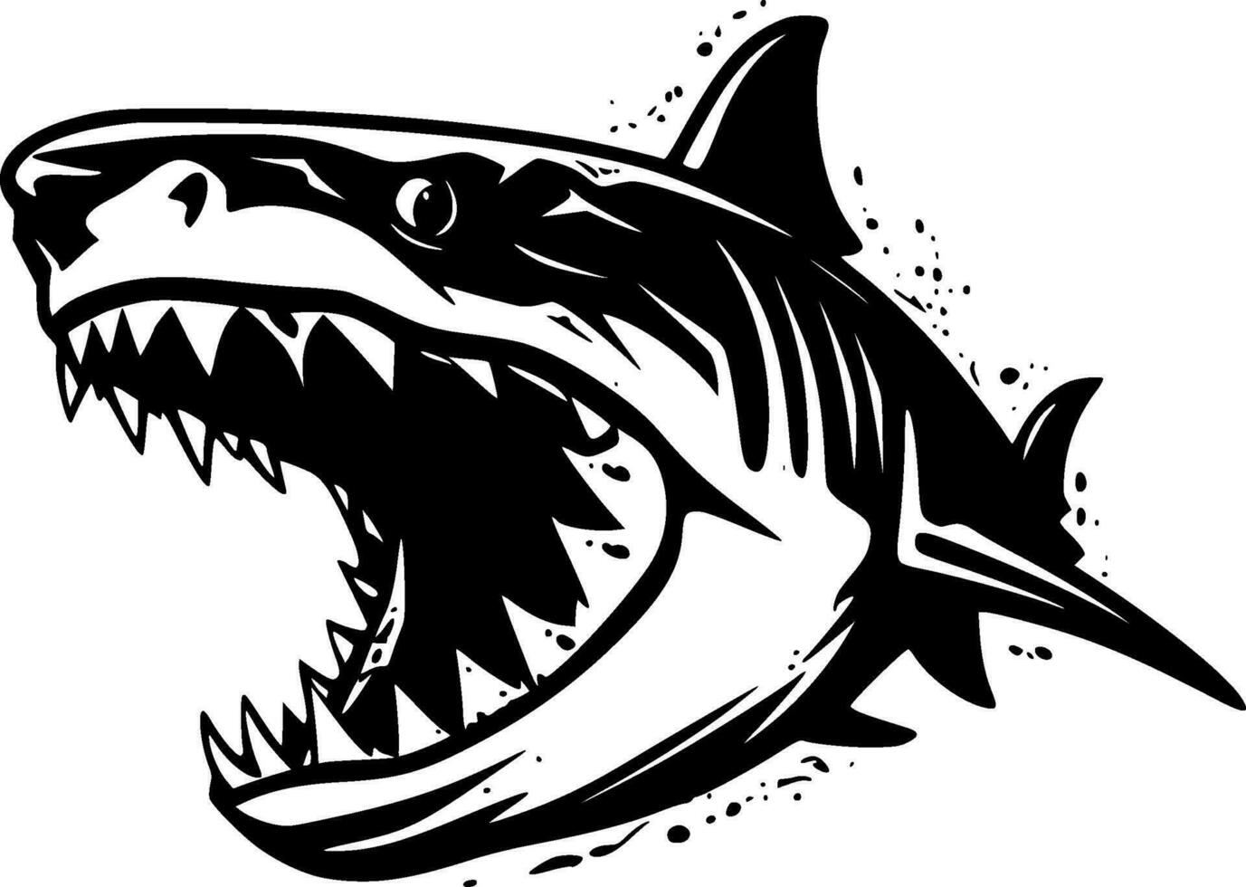 haai - hoog kwaliteit vector logo - vector illustratie ideaal voor t-shirt grafisch