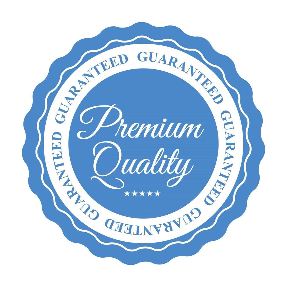 premium kwaliteit label teken. vectorillustratie op wit vector