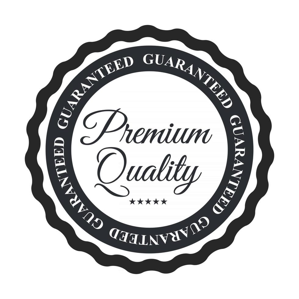premium kwaliteit label teken. vectorillustratie op wit vector