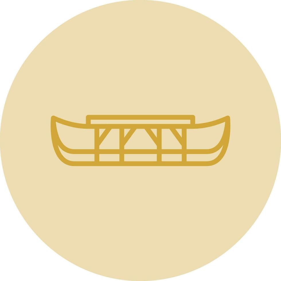 Eskimo kajak vector icoon ontwerp