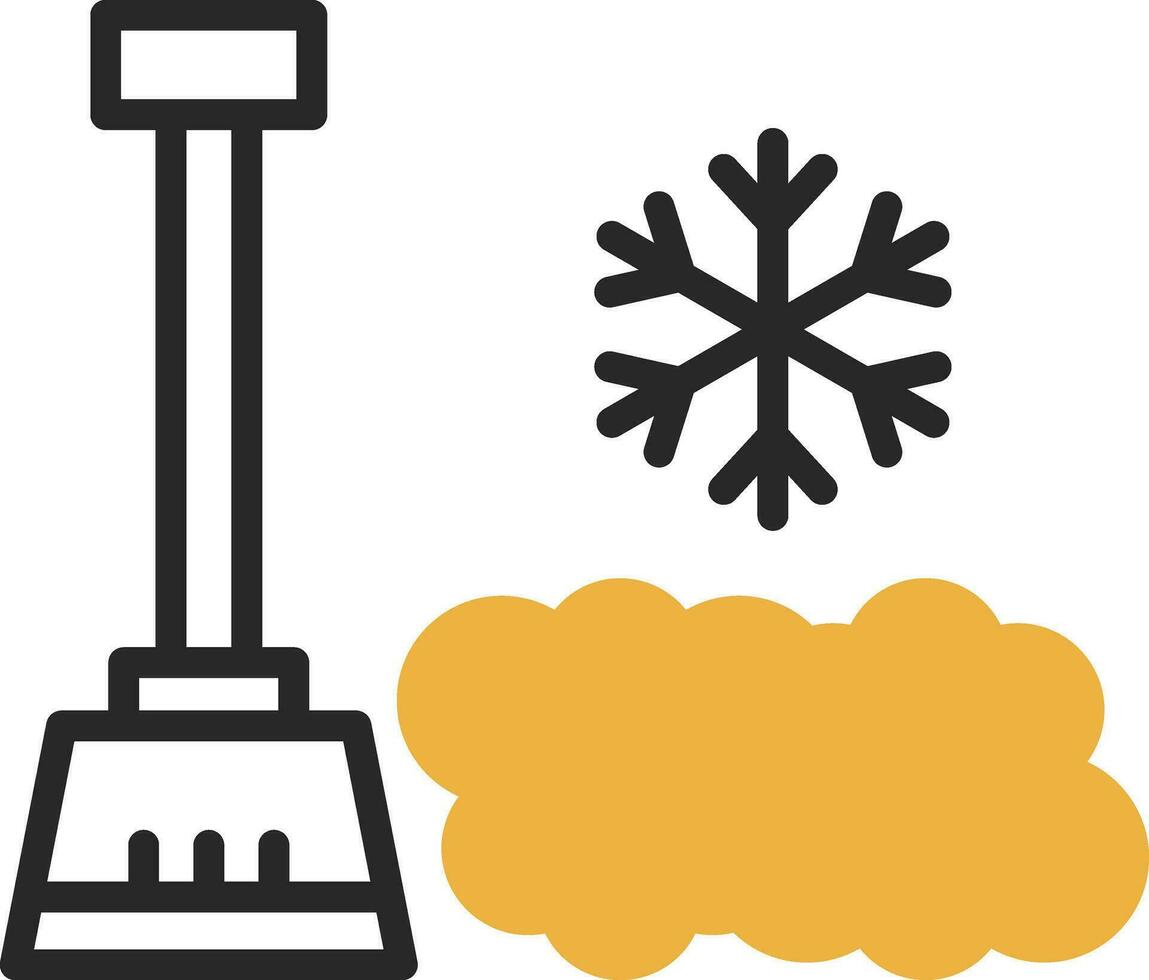 sneeuw Schep vector icoon ontwerp