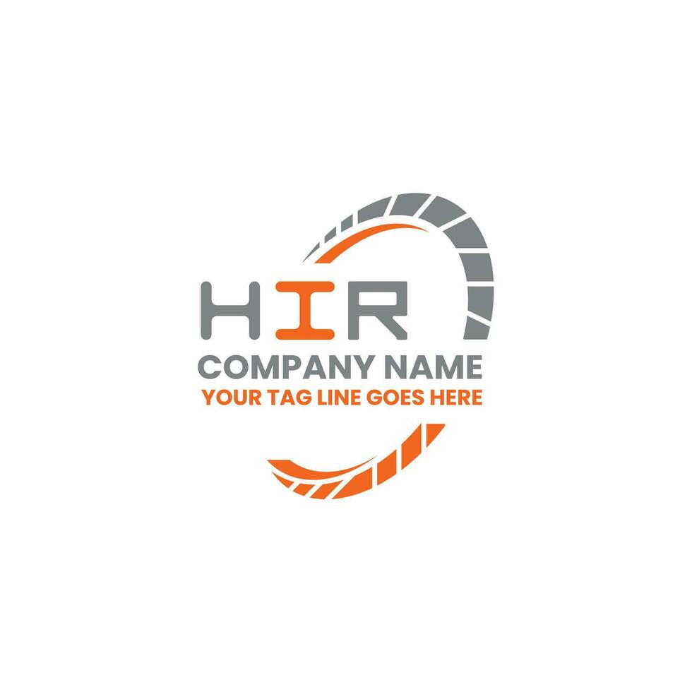hir brief logo creatief ontwerp met vector grafisch, hir gemakkelijk en modern logo. hir luxueus alfabet ontwerp