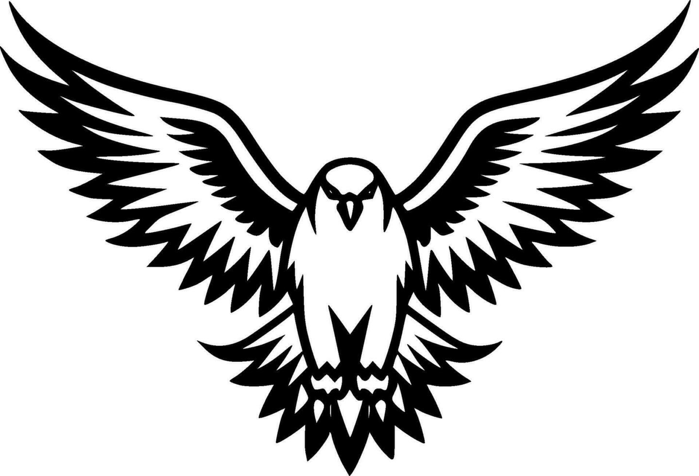 adelaar - minimalistische en vlak logo - vector illustratie