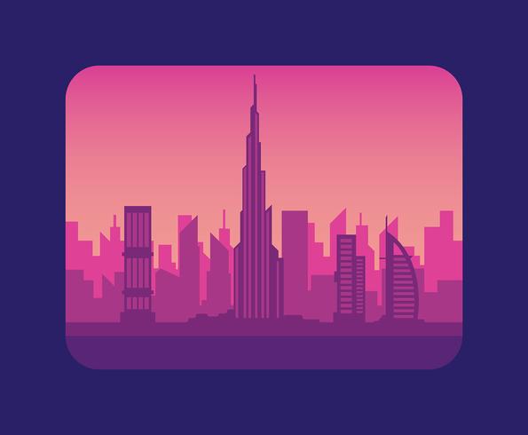 Dubai illustratie vector