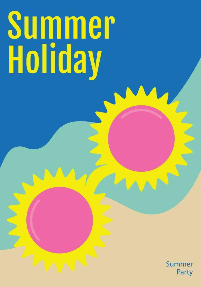 creatief vector ontwerp zomer poster