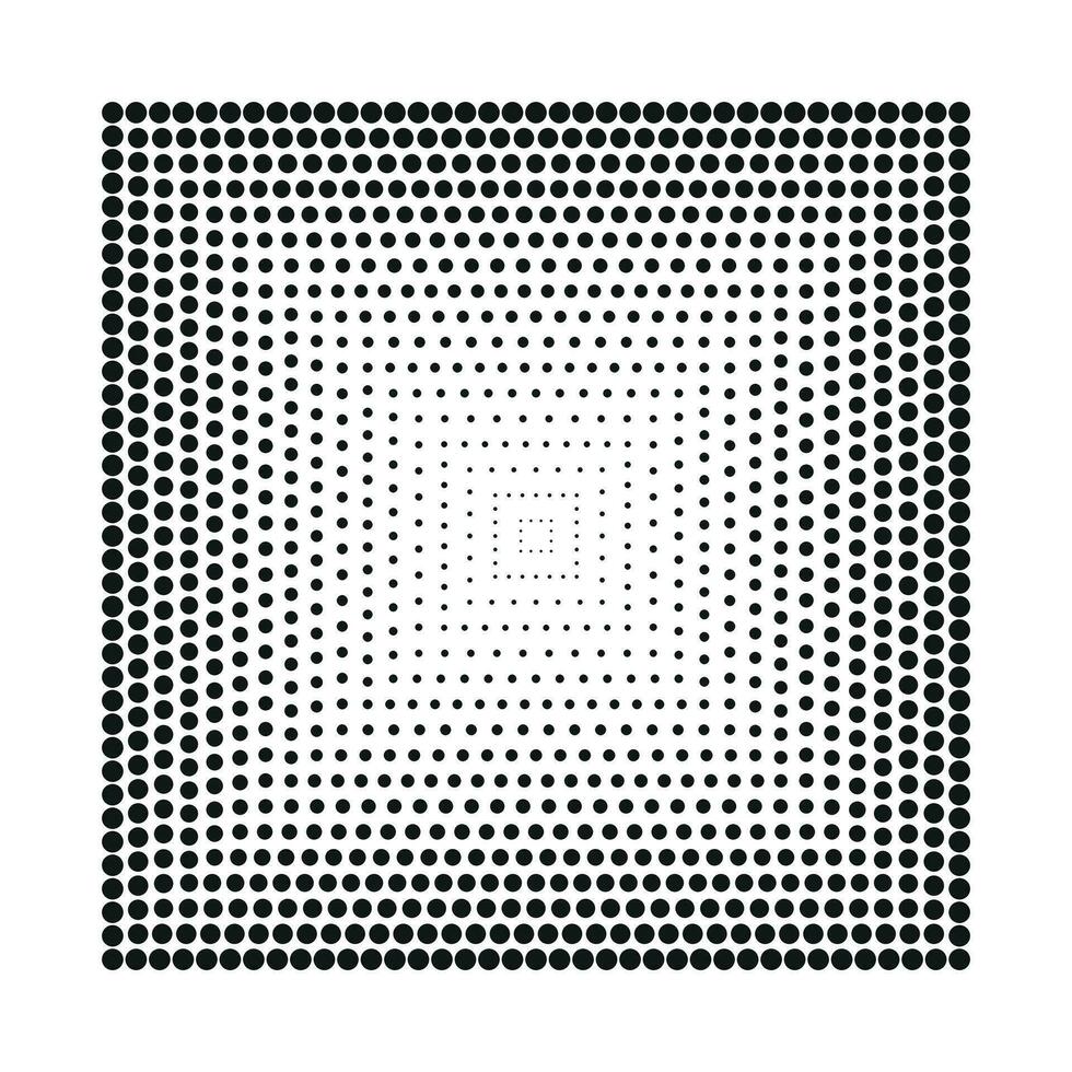 halftone rechthoeken, halftone dots patroon. vector halftone meetkundig stippen.