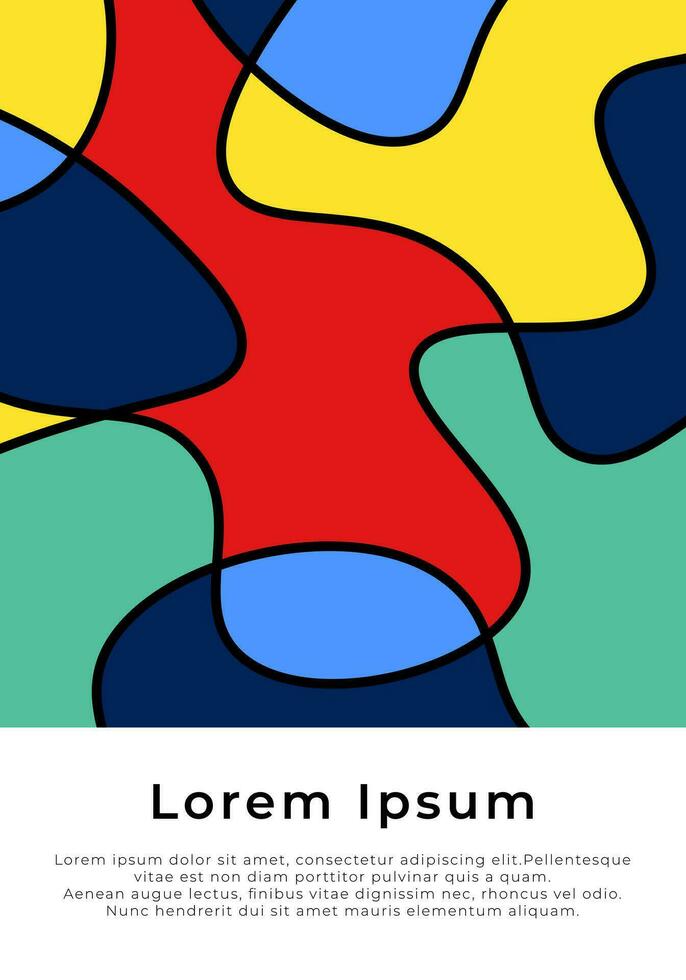 modern abstract bekleed kleurrijk ontwerp Hoes achtergrond vector
