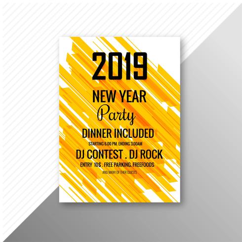 2019 tekst brochure viering sjabloon achtergrond vector