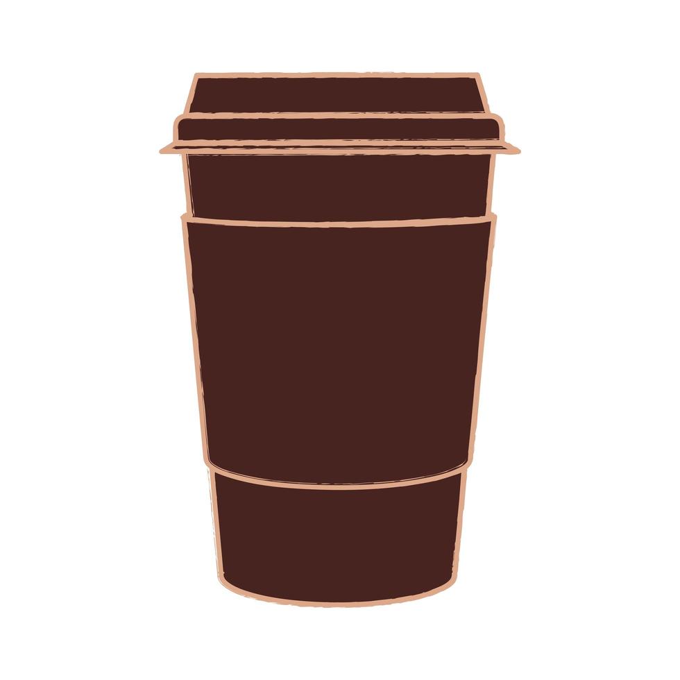 geïsoleerde koffiemok vector ontwerp