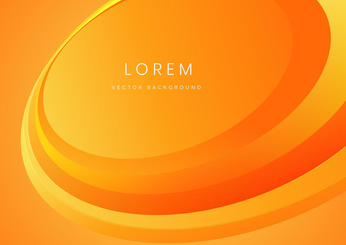 abstracte moderne oranje kleurovergang golven overlappen achtergrond met kopie ruimte voor tekst. minimaal begrip. vector