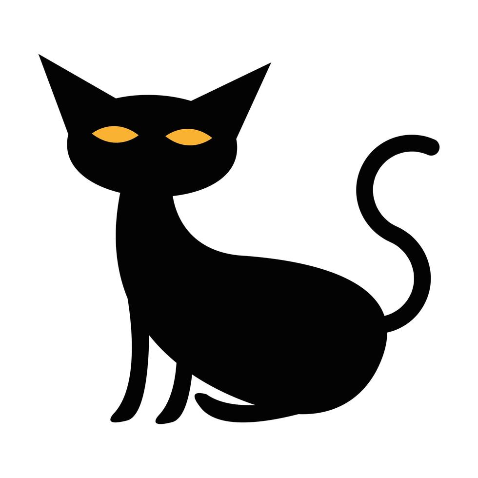 halloween kat cartoon vector ontwerp