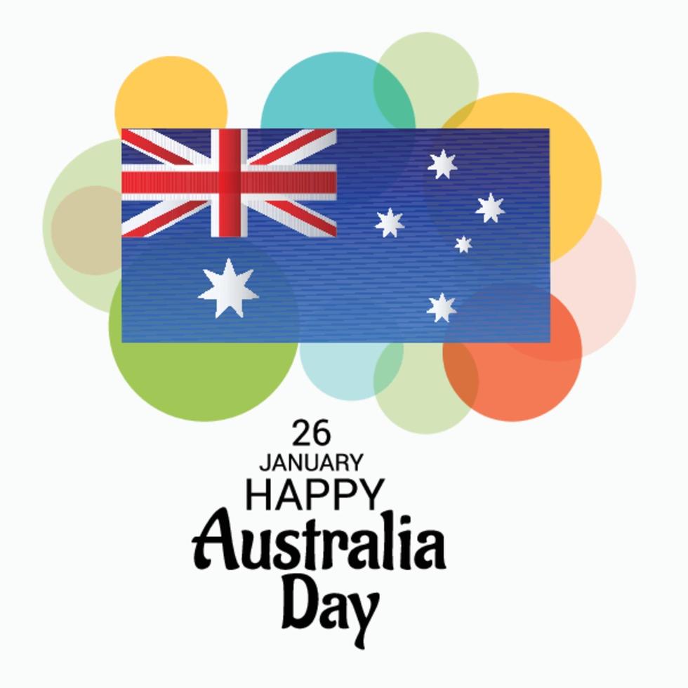 fijne australische dag. vector