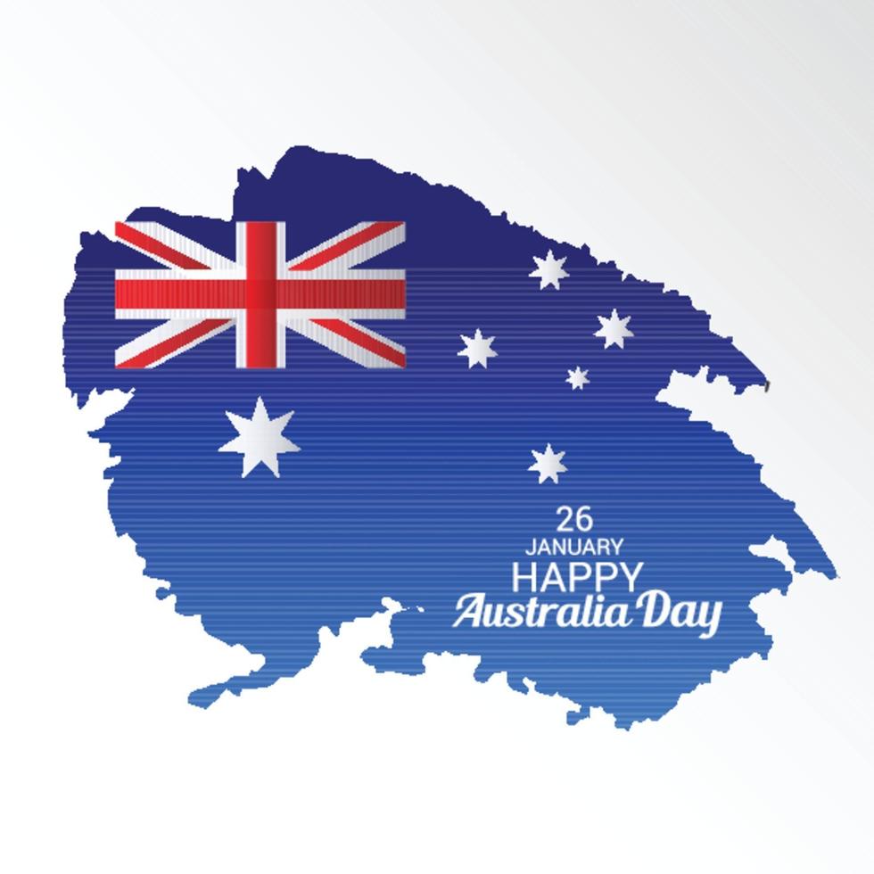 fijne australische dag. vector