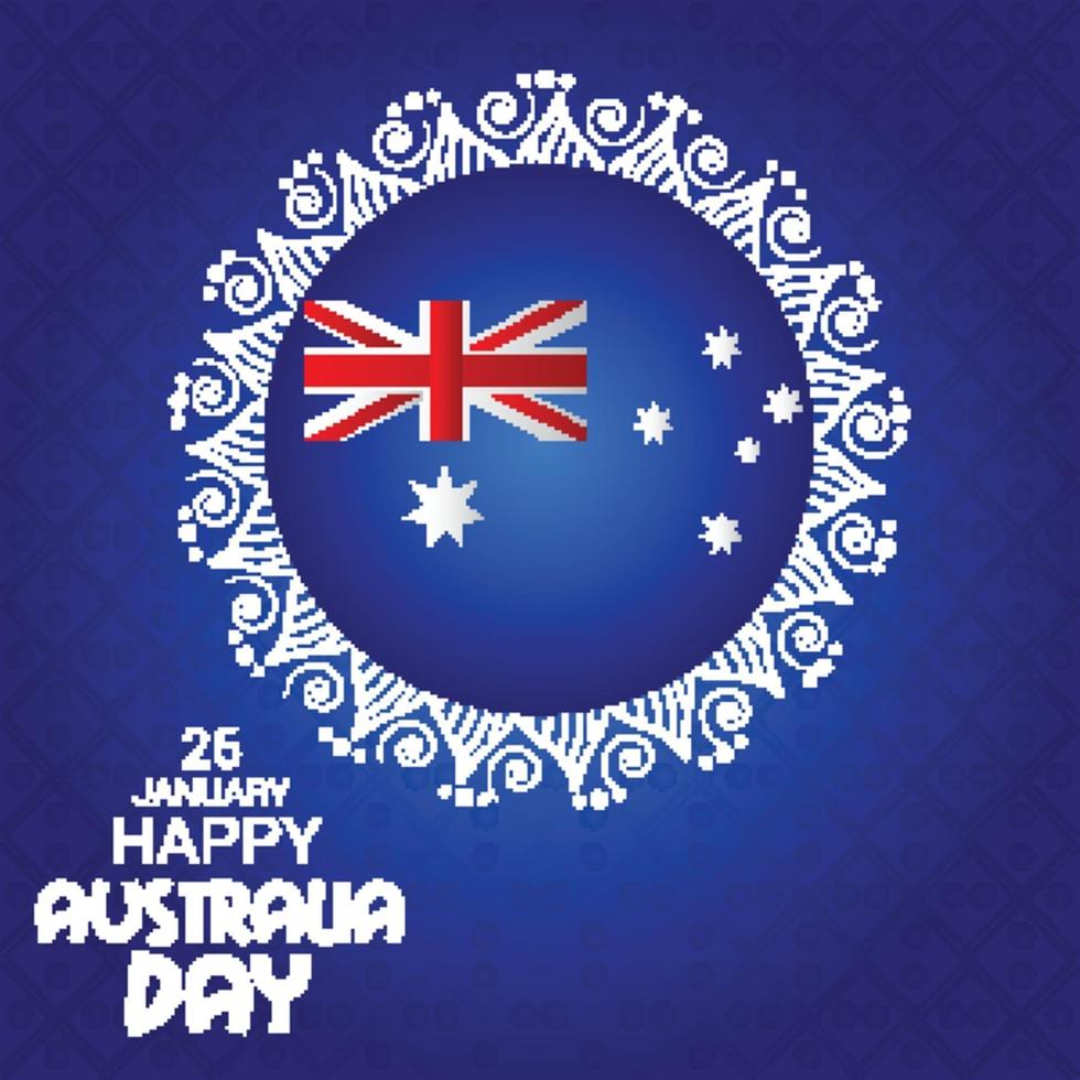 fijne australische dag. vector