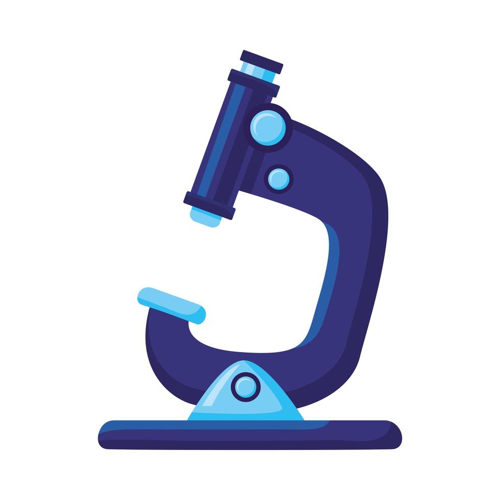 Microscoop laboratorium geïsoleerd gereedschapspictogram vector