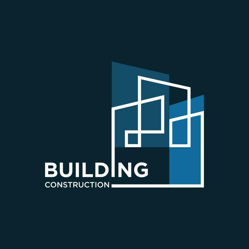 modern gebouw logo ontwerp sjabloon vrij downloaden vector