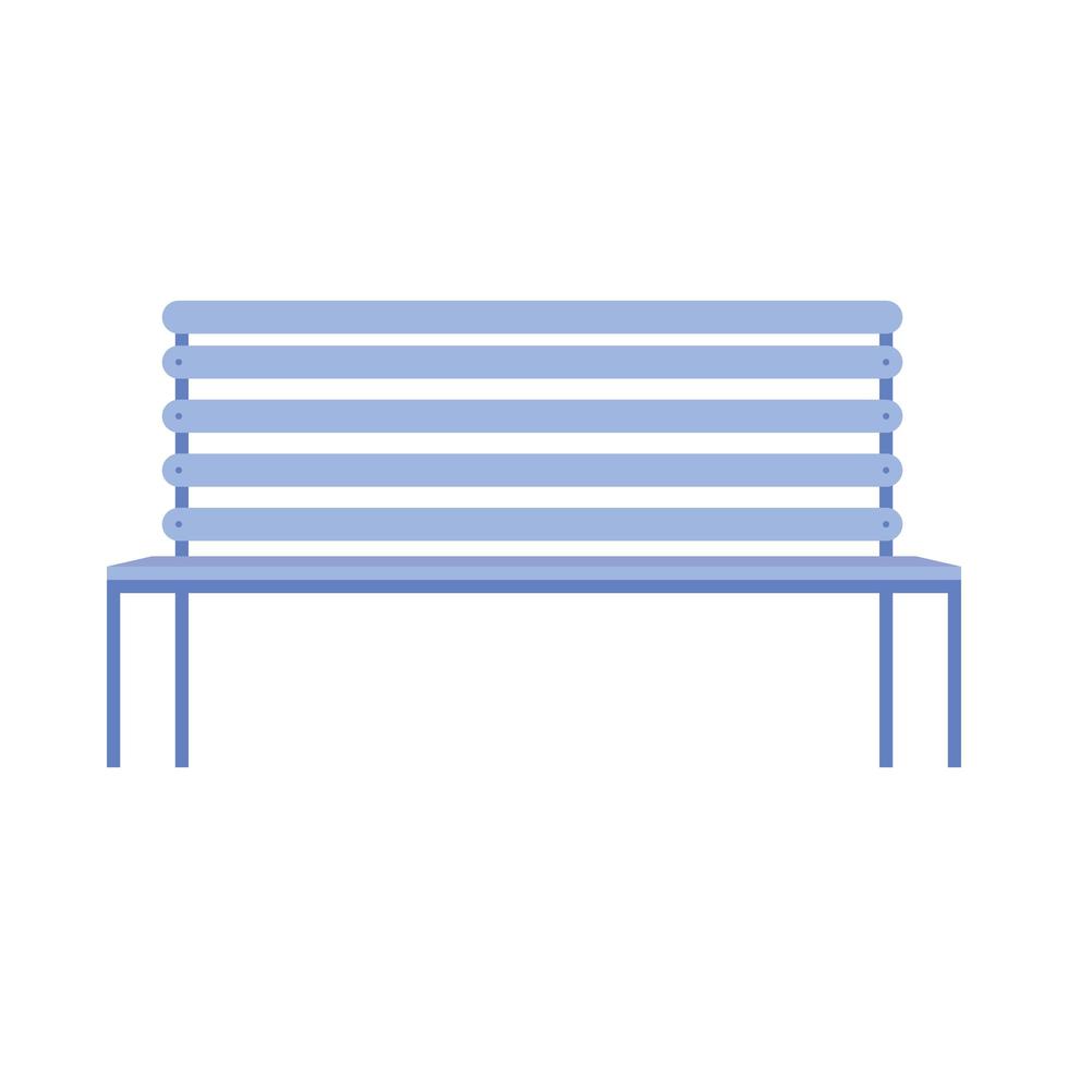 park stoel forniture geïsoleerde icon vector