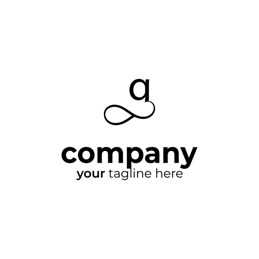 symbool g brief logo Aan wit achtergrond, kan worden gebruikt voor kunst bedrijven, sport, enz vector