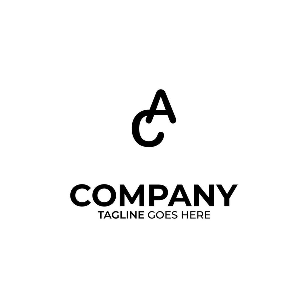 symbool ca brief logo Aan wit achtergrond, kan worden gebruikt voor kunst bedrijven, sport, enz vector