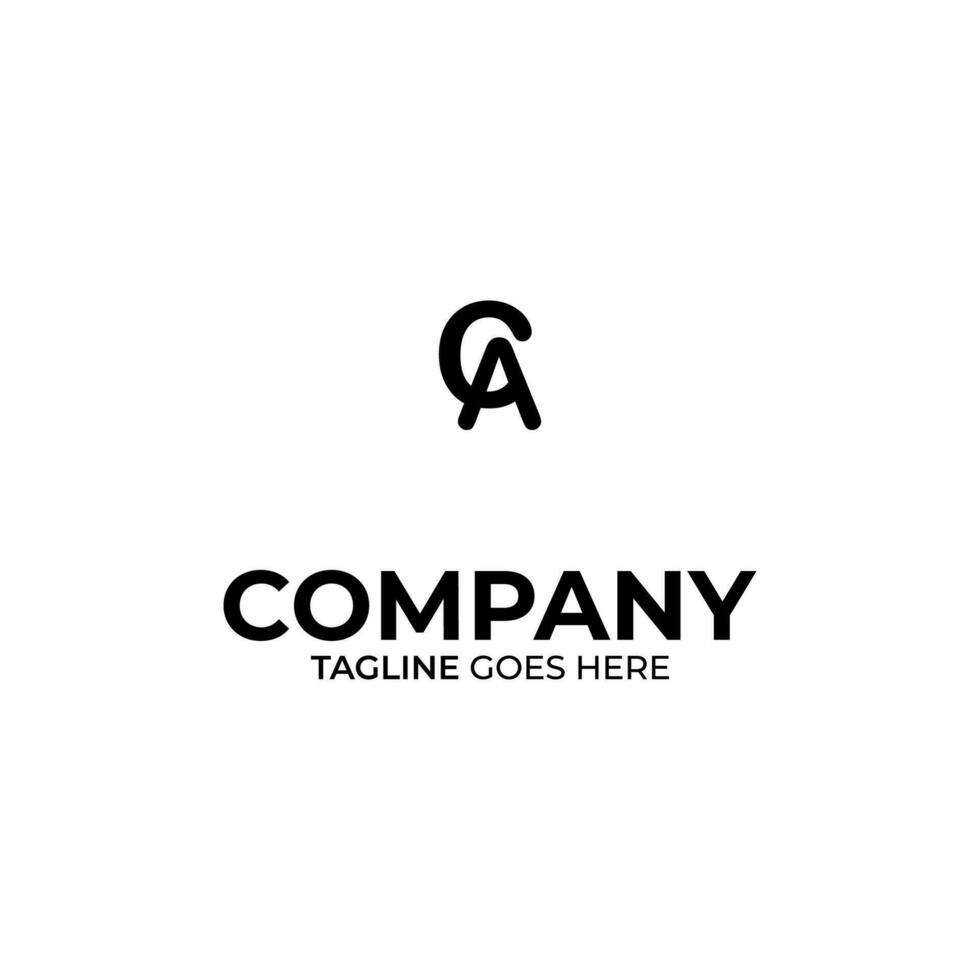 symbool ca brief logo Aan wit achtergrond, kan worden gebruikt voor kunst bedrijven, sport, enz vector