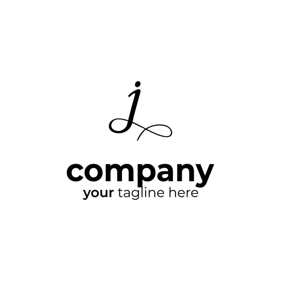 symbool j brief logo Aan wit achtergrond, kan worden gebruikt voor kunst bedrijven, sport, enz vector